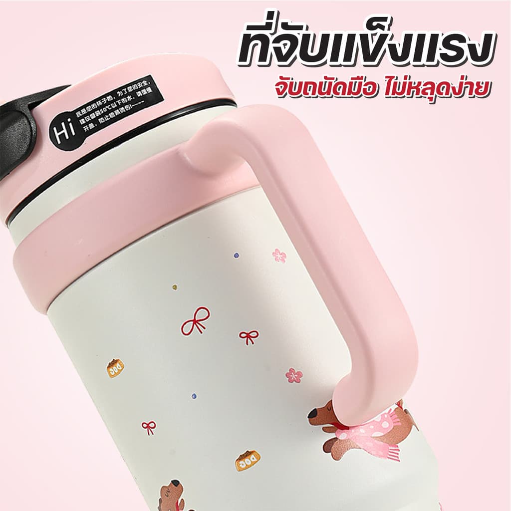 แก้วเก็บความเย็น 1000ML สแตนเลส316 แก้วเยติ แก้วน่ารัก แก้วเก็บอุณหภูมิ แก้วสแตนเลส แก้วน้ำ รูปที่ 9