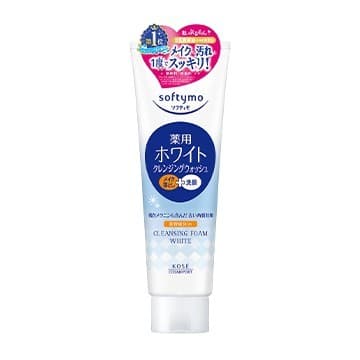 SOFTYMO WHITE CLEANSING WASH B 190 G / โฟมล้างหน้าและล้างเครื่องสำอาง 2in1 สารสกัดจากไข่มุก ผิวนุ่มลื่น รูปที่ 1