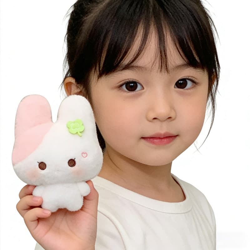 GeeToy ตุ๊กตาน่ารักกระต่ายและแมวตุ๊กตาพวงกุญแจมินิของเล่นตุ๊กตากระเป๋านุ่มจี้อุปกรณ์เสริมของขวัญวันเกิด รูปที่ 3