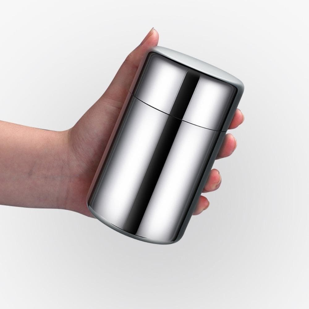 กระปุกเก็บชาสแตนเลส 304 ฝาปิดสองชั้น ป้องกันความชื้น ขนาด 550ml รูปที่ 4