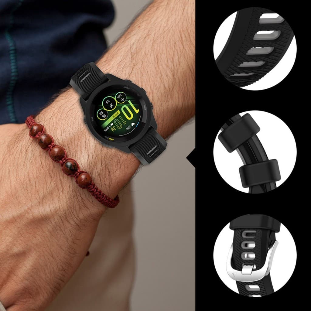 สายรัดซิลิโคน + เคสป้องกันเชลล์สําหรับผู้เบิกทาง Garmin 165 Smartwatch Soft Screen Protector Case Band อุปกรณ์เสริม รูปที่ 6