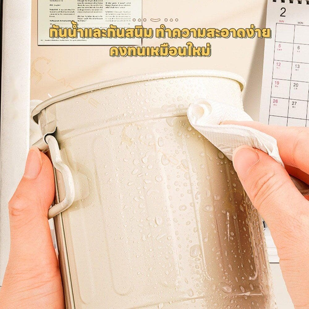 ที่ใส่ปากกาความจุขนาดใหญ่ที่ใส่ดินสอปากใหญ่พร้อมที่จับสําหรับถังเก็บเดสก์ท็อปของนักเรียน รูปที่ 5