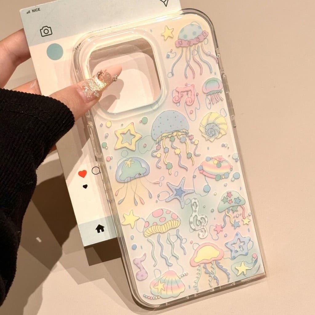 โปร่งใส จัดส่งจากประเทศไทย สิ่งมีชีวิตใต้ทะเลแปลกประหลาด for iPhone เคสไอโฟน17 11 12 13 14 15 16 PLUS PRO MAX X XS MAX X รูปที่ 5