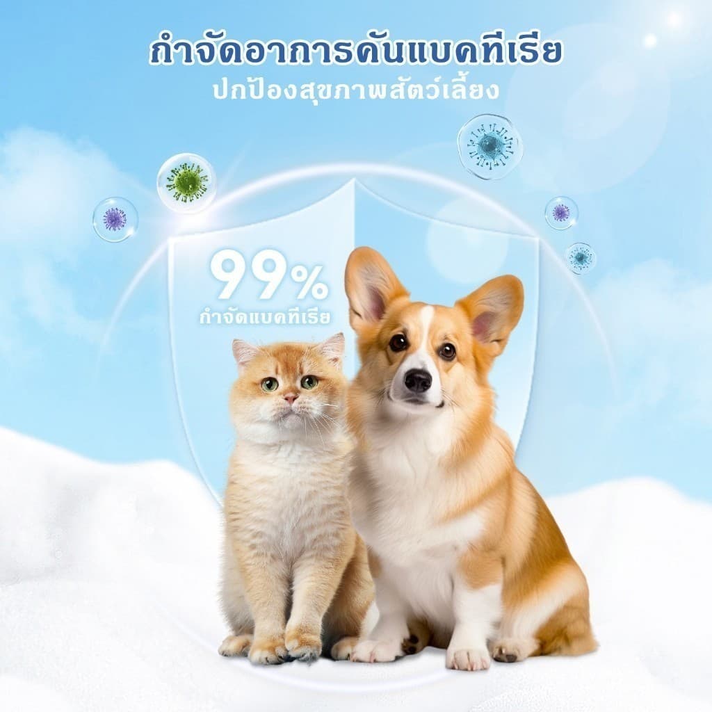 10 แพ็คทิชชู่เปียกสัตว์เลี้ยง 120แผ่น สูตรอ่อนโยน ไม่มีแอลกอฮอล์ เช็ดตา/หู/ตัว อ่อนโยน เส้นใยธรรมชาติ 100% รูปที่ 8