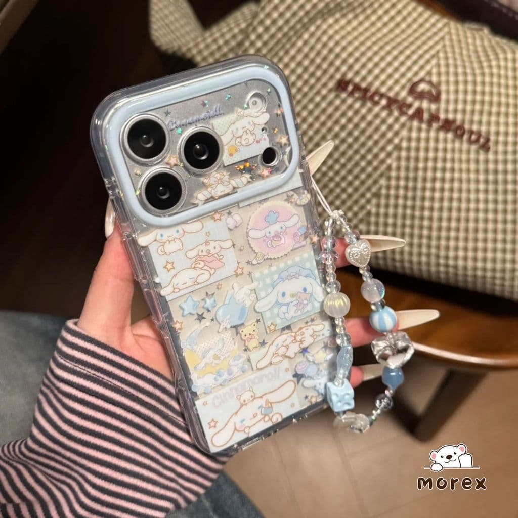 เคสใสหมีหูยาวโลมา น่ารักป้องกัน Redmi 15 A5 15C 13C 13 9A 9 10C 10 12C 12 14C A3 A1 Note 12 9 10 11 11s 14 13 Pro รูปที่ 5