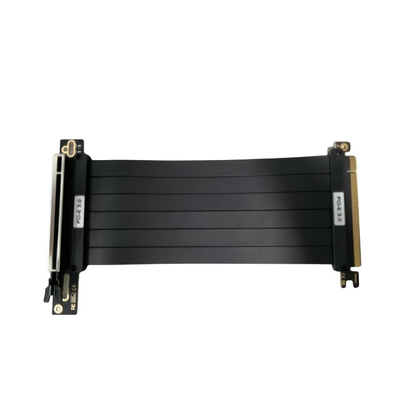 สาย PCI-E Pcie Riser Cable 3.0 X16 ยาว 20-25-30-35cm 90องศา GPU ดูรูป ถ่ายจากสินค้าจริง รูปที่ 2