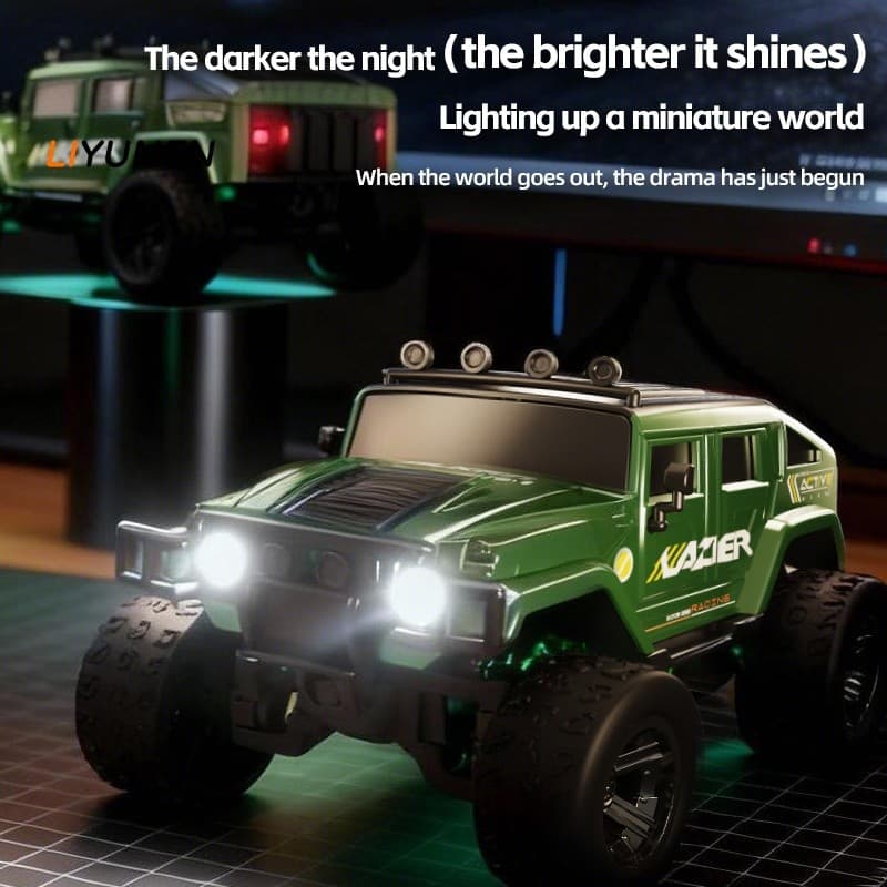 1/64โลหะผสมRC off-roadรถMiniของเล่นรีโมทคอนโทรล1/64ขนาดเล็กBigfootรุ่นยานพาหนะเดสก์ท็อปของเล่นรถเด็กของขวัญ รูปที่ 9