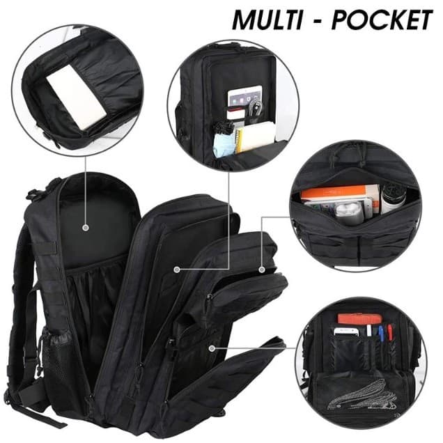 ERORO กระเป๋าเป้สะพายหลัง Outdoor 30L/45L กระเป๋าเป้ เดินป่า แคมป์ปิ้ง กันน้ำ รูปที่ 7