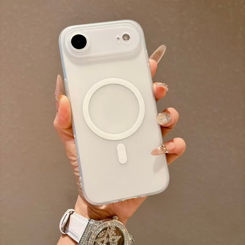 Ice Mist Frosted Magnetic TPU Soft Case สําหรับ iPhone 17 Pro Max 16 15 14 13 12 11 SE รูปที่ 4