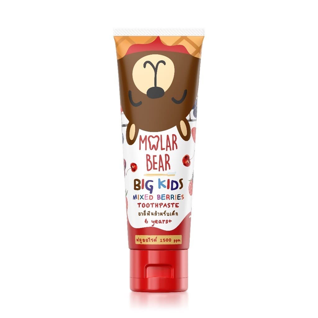 Mall Molar Bear 6 ขวบ+ ยาสีฟันเด็ก รุ่น Big Kids ฟลูออไรด์ 1500 ppm โมล่าร์แบร์ รูปที่ 9