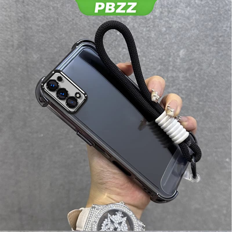 PBZZ สําหรับ OPPO RENO 5 5g oppo RENO 4 4g reno5 5g เคสโทรศัพท์ Softcase ซิลิโคนกันกระแทกใหม่ออกแบบความงามใสพร้อม Lanyard สําหรับสาว SJST01 รูปที่ 7