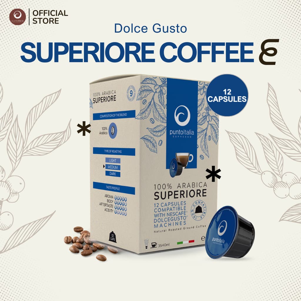 กาแฟแคปซูล SUPERIORE อาราบิก้า100% สำหรับเครื่อง DOLCE GUSTO® รูปที่ 1
