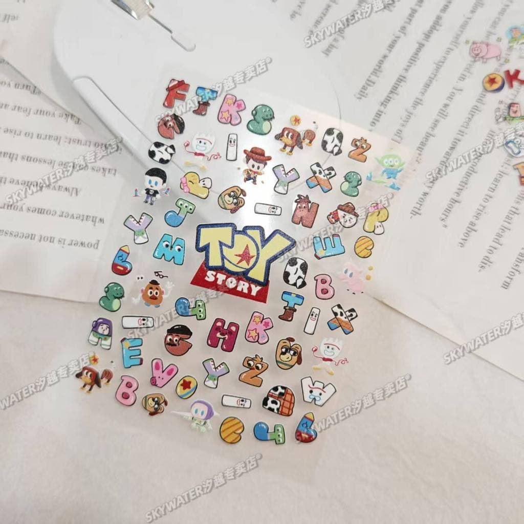 Buzz Lightyear Toy Story diy Letter Keyboard Sticker Keycap Sticker สติ๊กเกอร์แต่งเล็บ Ready Stock Watch Water Cup Sticker รูปที่ 4