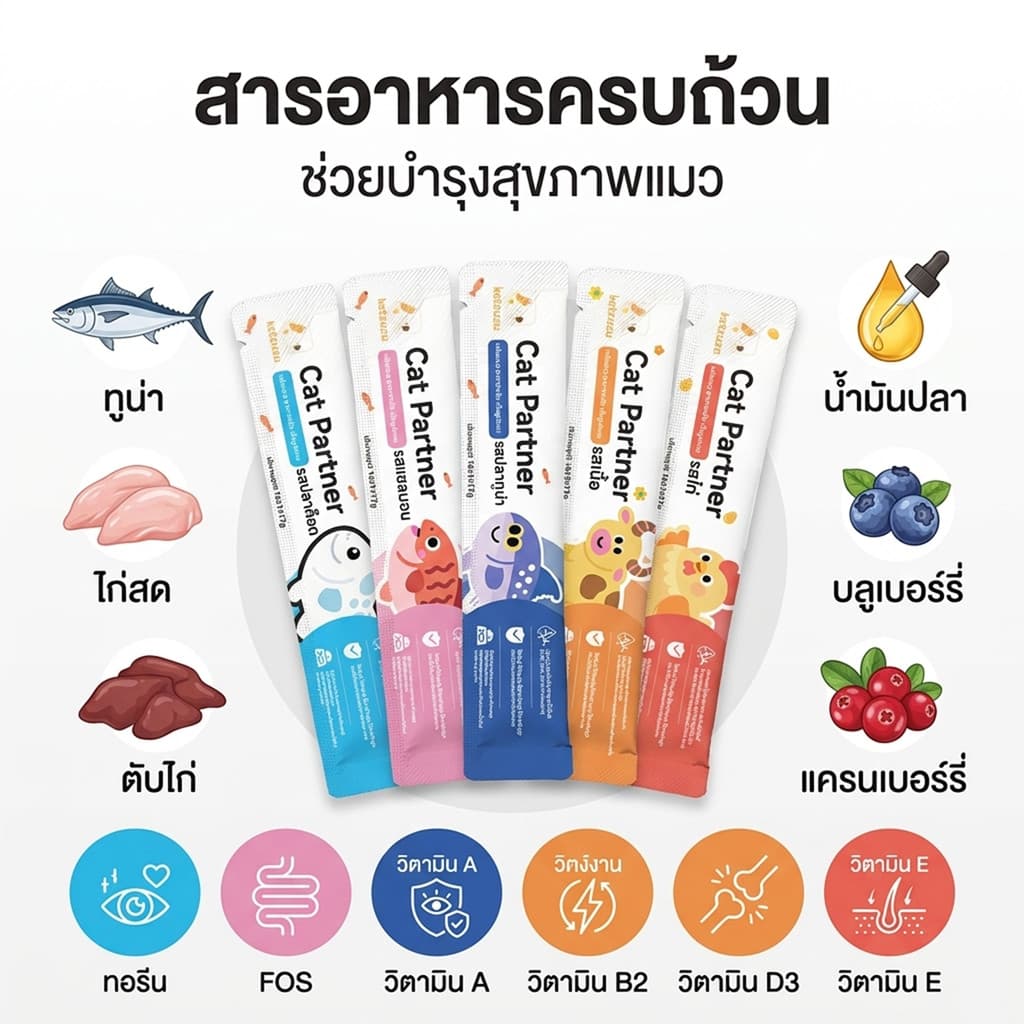 ยกแพ็คสุดคุ้ม 100 ชิ้น! Ketzuzu 17g ขนมแมวเลียเกรดพรีเมียม มูสเนื้อละเอียด ทานง่าย โภชนาการแน่น สำหรับแมวทุกสายพันธุ์ รูปที่ 3