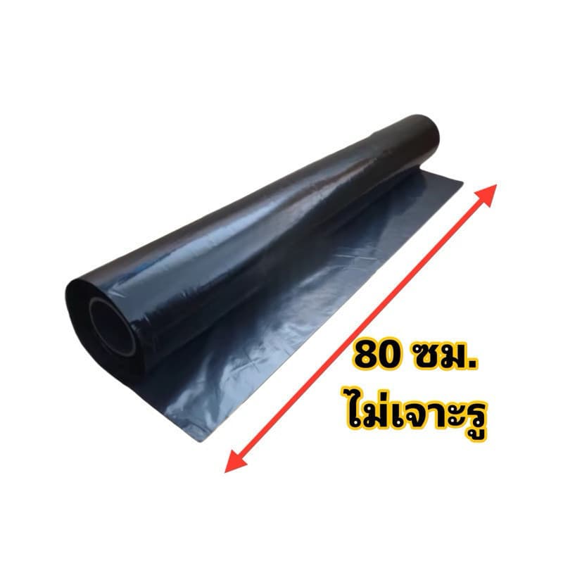 จัดส่งรวดเร็วพลาสติกคลุมดิน ผ้ายางคลุมดิน 400หลา พลาสติกคลุมแปลง พลาสติกดำเงิน กันวัชพืช ปลูกผัก รูปที่ 9