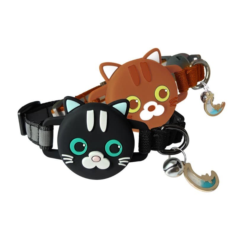 ปลอกคอซิลิโคนสำหรับใส่ AirTag มีเคสปกป้อง+กระดิ่ง ปรับขนาดได้ ใช้ได้ทั้งแมวและสุนัข รูปที่ 4