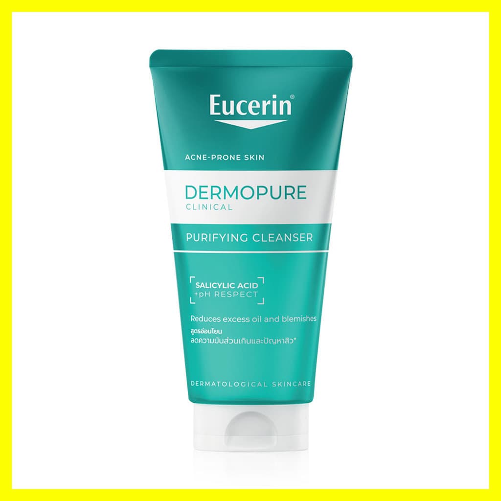 Eucerin Dermopure Clinical Purifying Cleanser 75ml เจลล้างหน้าสูตรอ่อนโยน สำหรับผิวมันเป็นสิว ยูเซอริน. รูปที่ 4
