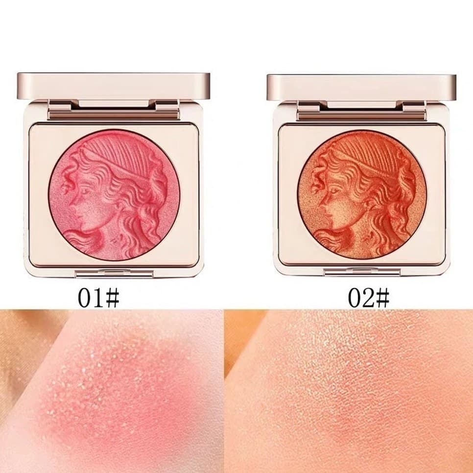 บลัชออนเนื้อฉ่ำวาว เม็ดสีแน่นสีชัด ติดทนกันน้ำ Smart Girl Reading Blush จากไทย รูปที่ 3