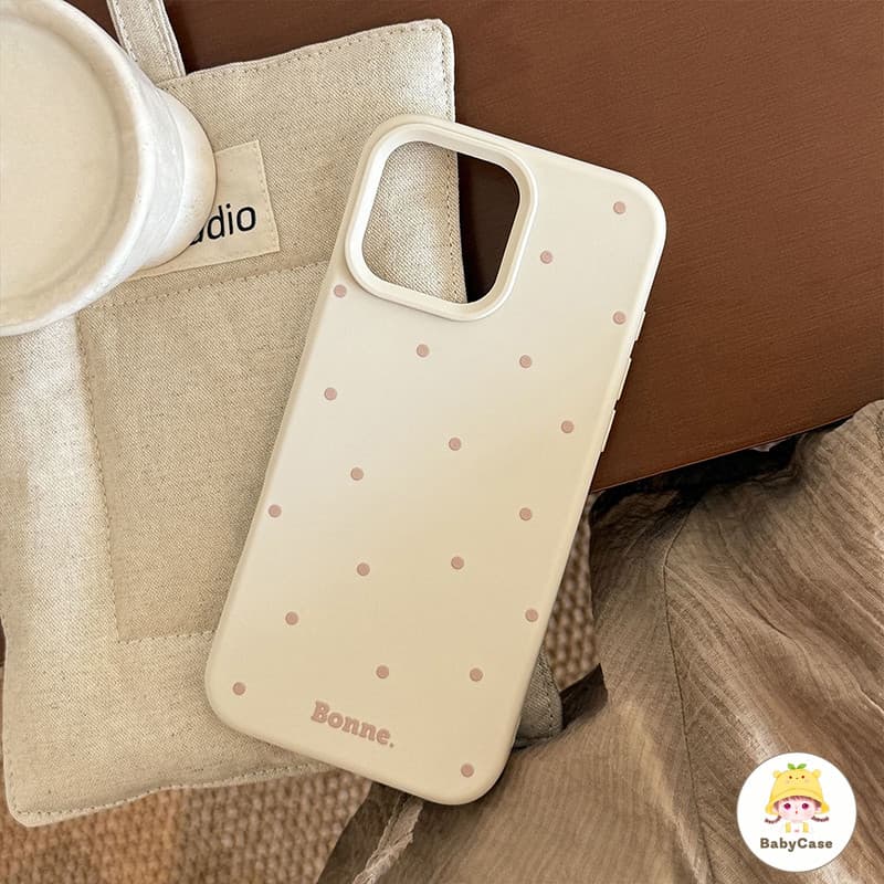 เคสสำหรับ iPhone 17 14 15 11 16 12 13 Pro Max 15 Pro 16E 16 14 15 Plus เคสโทรศัพท์ลายจุดหลากสี เรียบง่ายและดูดีมีสไตล์ รูปที่ 4