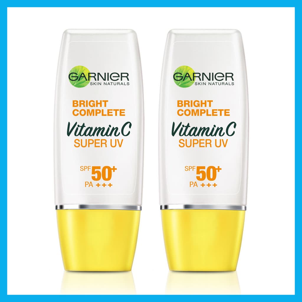Garnier Bright Complete Super UV Sunscreen Natural SPF50+ PA+++ การ์นิเย่ ครีมกันแดดเนื้อเซรั่ม. รูปที่ 4