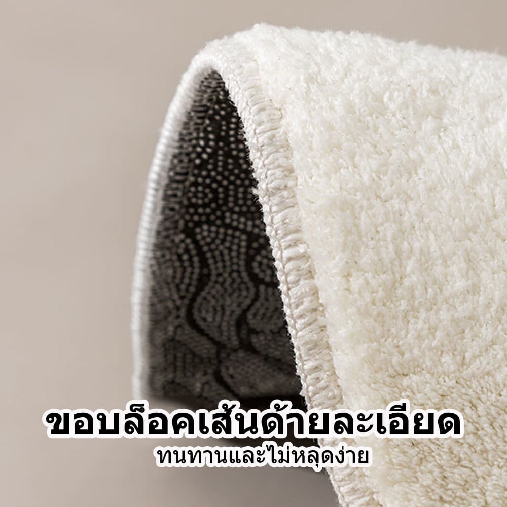 พรมห้องน้ำลายดอกไม้เรียบง่าย 40*60cm ดูดซับน้ำเร็ว ป้องกันลื่น เลียนแบบคริสตัลกำมะหยี่ รูปที่ 9