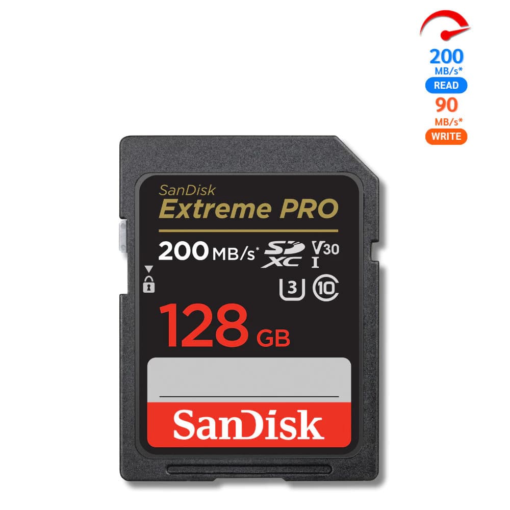 ของแท้ SanDisk SD Card Extreme Pro SDXC Speed R 200MBs 32GB 64GB 128GB เมมโมรี่การ์ด กล้อง DSLR รูปที่ 6