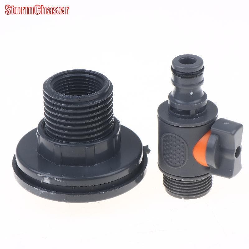 อะแดปเตอร์ถังน้ํา PVC, อะแดปเตอร์ถังน้ําทนทานพร้อมวาล์ว, ชุดขั้วต่อคอลเลกชันน้ําฝนการติดตั้ง Qui รูปที่ 4