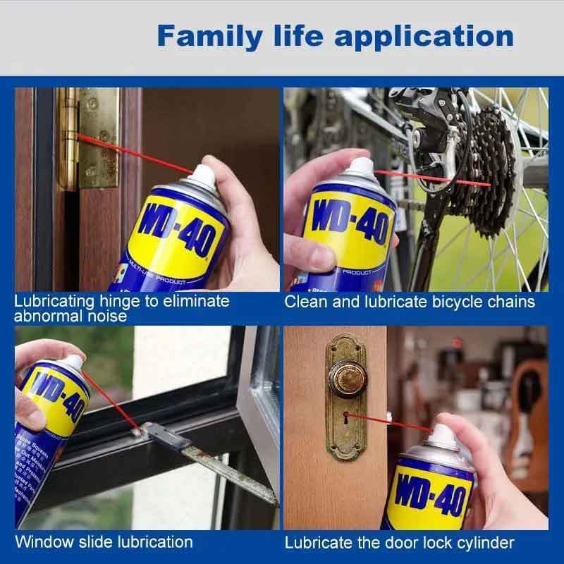 WD-40 น้ำมันอเนกประสงค์ ขนาด400 มล.ใช้สำหรับหล่อลื่น คลายติดขัด ไล่ความชื่น ทำความสะอาด และป้องกันสนิม สีใส ไม่ม รูปที่ 4