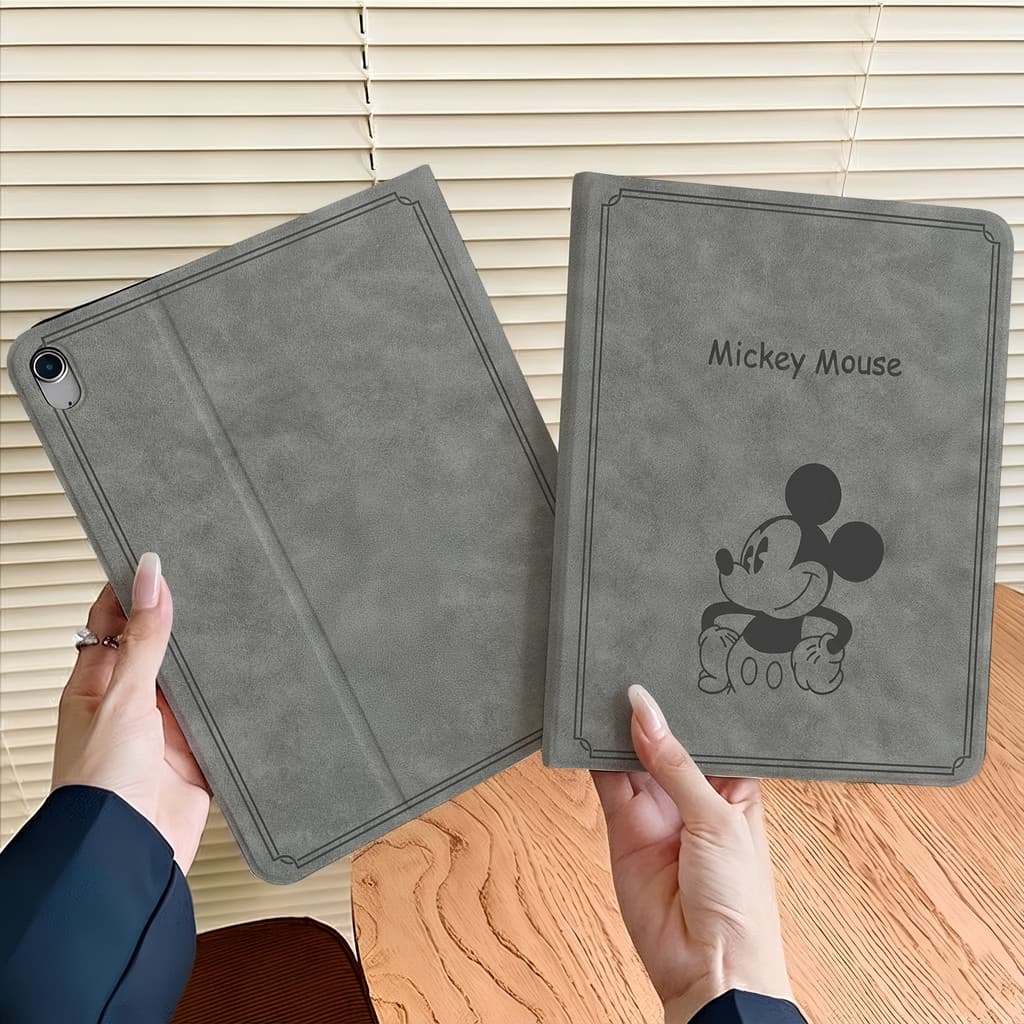 24ชั่วโมงจัดส่งเคสiPad Air7/6 13 Pro13 2024 Gen11 Gen8/9 Air5 mini7 รุ่นตัวละครน่ารัก ผิวสีเทา ป้องกันแรงกระแทกดี รูปที่ 5