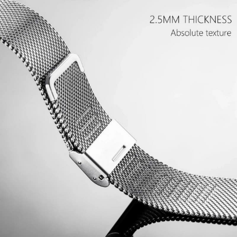 22mm Milanese สําหรับ OPPO นาฬิกา S/X/X2/4 pro ตาข่าย Stianless สายรัดข้อมือเหล็กสําหรับ OnePlus นาฬิกา 3 pro/3/2/2R สร้อยข้อมือโลหะอุปกรณ์เสริม รูปที่ 4