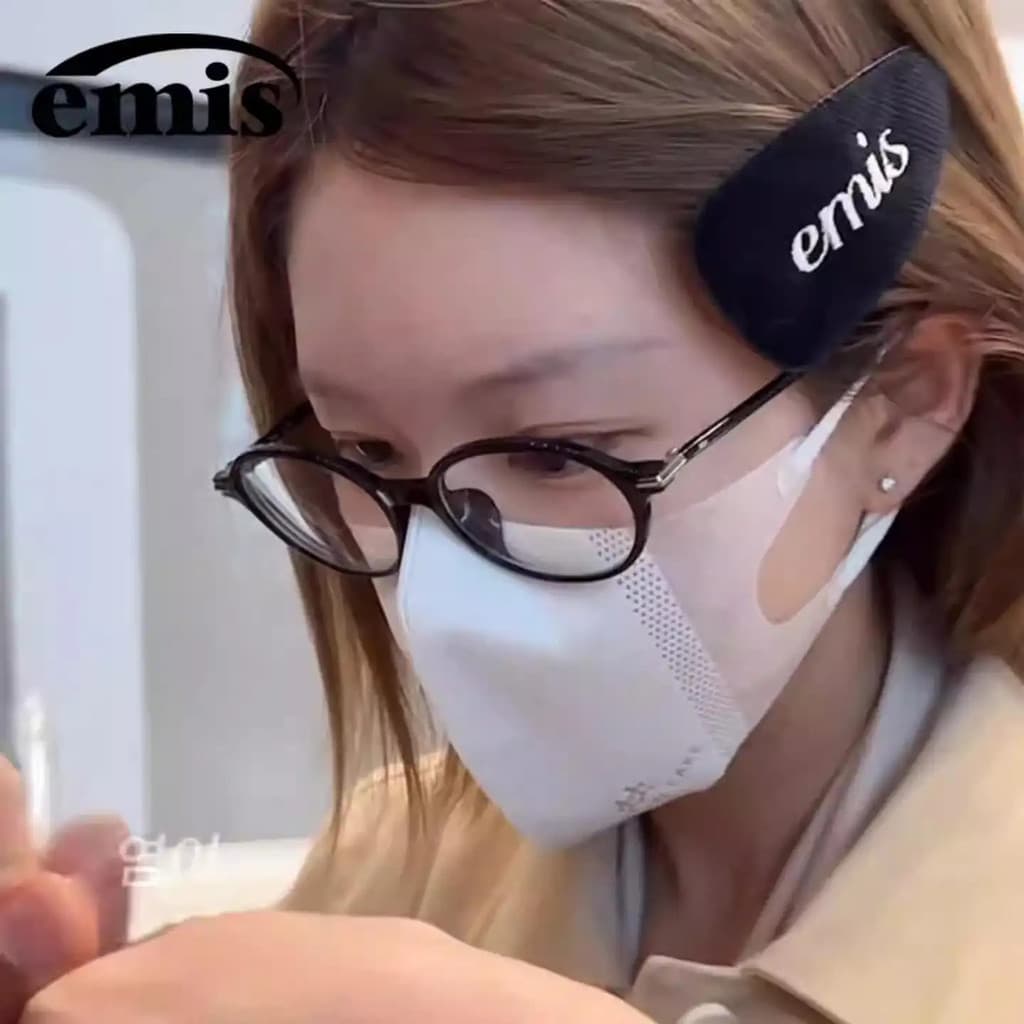 Emis เครื่องประดับผม วัสดุผ้าลูกฟูก สไตล์ Emis แฟชั่นหวาน สไตล์ดาราอินเทอร์เน็ต ตัวอักษรบ้านแบรนด์ กิ๊บติดผม ที่คาดผม ผ้าฝ้ายคุณภาพดี ไม่ฝัง ญี่ปุ่นและเกาหลี รูปที่ 2