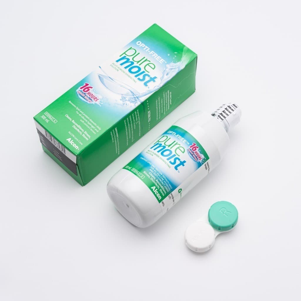 Opti Free Pure Moist 300ml น้ำยาแช่คอนแทคเลนส์ Optifree อ๊อพติฟรี เพียวมอยส์ Alcon 300ml.ของแถมมีจำหน่วยจำกัด รูปที่ 5