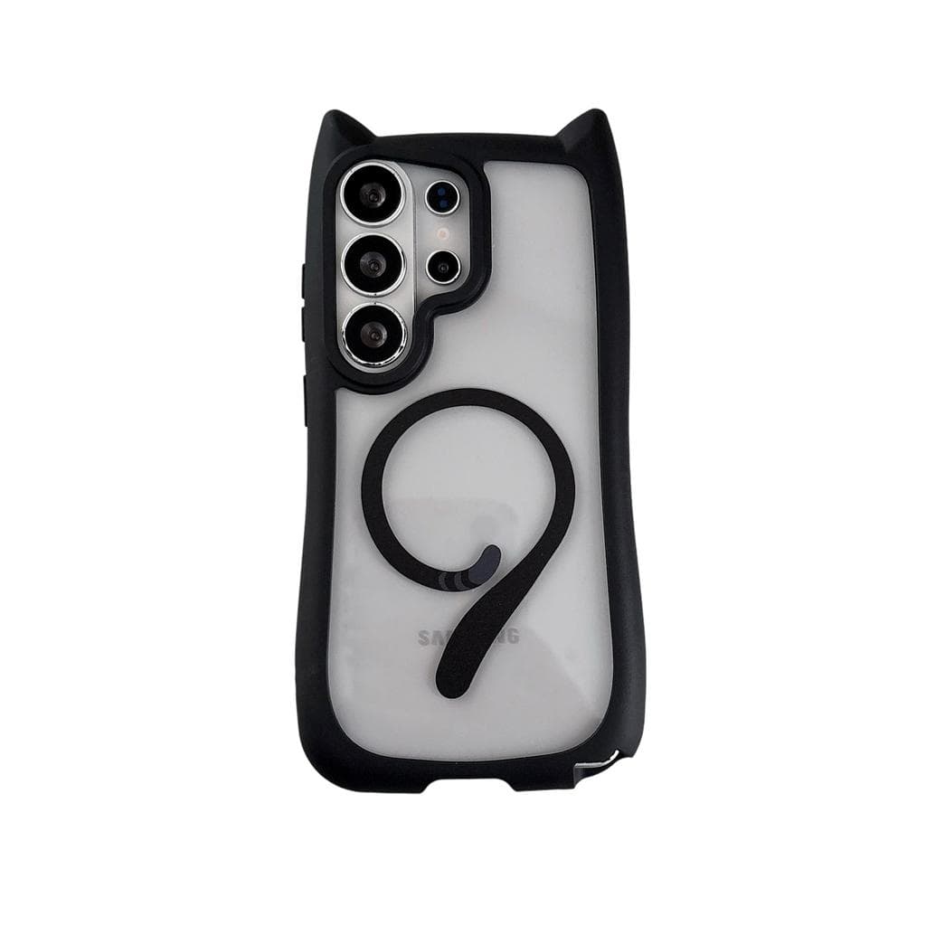 เคสโทรศัพท์แม่เหล็กหางแมวน่ารักสําหรับ Samsung S26 Ultra/S25/S24 Plus/S23 Plus ดีไซน์ใหม่; กันกระแทก ฝาครอบโปร่งใส รูปที่ 7