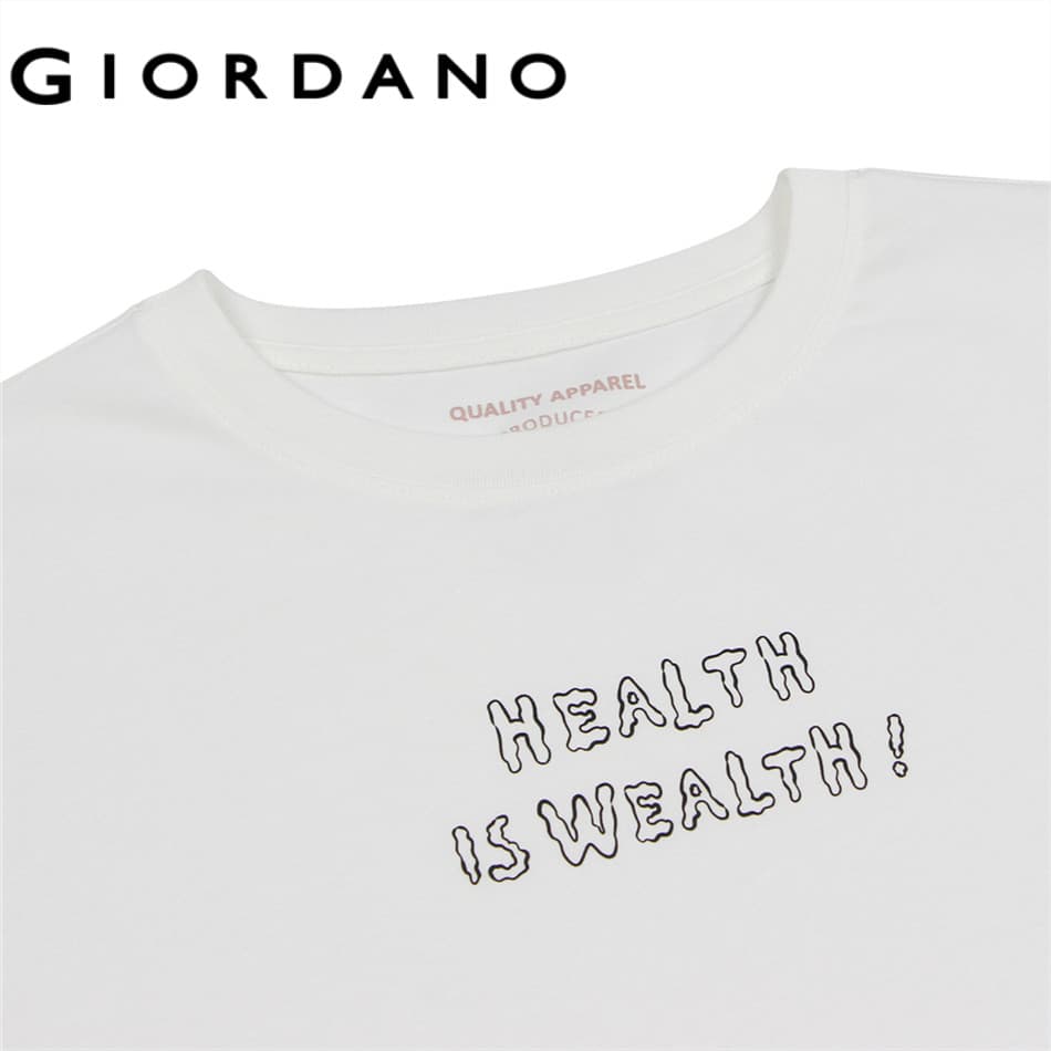 GIORDANO เสื้อยืดผู้หญิง Women's Comfort Printed Tee 05395239 รูปที่ 2