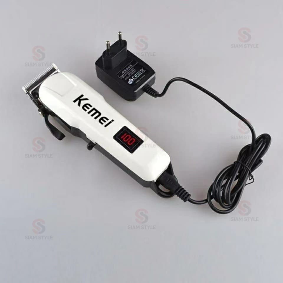 แท้Kemei KM-809A ปัตตะเลี่ยนตัดผม ไร้สาย ใช้งานสะดวก แถมหวีลองที่ชาร์จในตัว ของแท้ รูปที่ 8