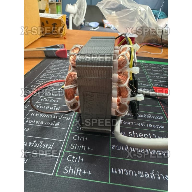 สเตเตอร์พัดลม HATARI คอยล์ขดลวดมอเตอร์พัดลมใช้กับฮาตาริและรุ่นทั้วไป 16" และ 18" ทองแดง คอยด์พัดลม อะไหล่พัดลม รูปที่ 8