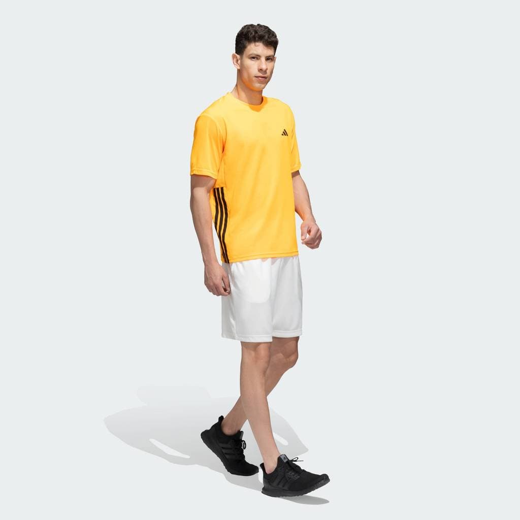 adidas Gym & Training เสื้อยืด WORKOUT ESSENTIALS BASE 3-STRIPES ผู้ชาย สีส้ม KD0709 รูปที่ 5