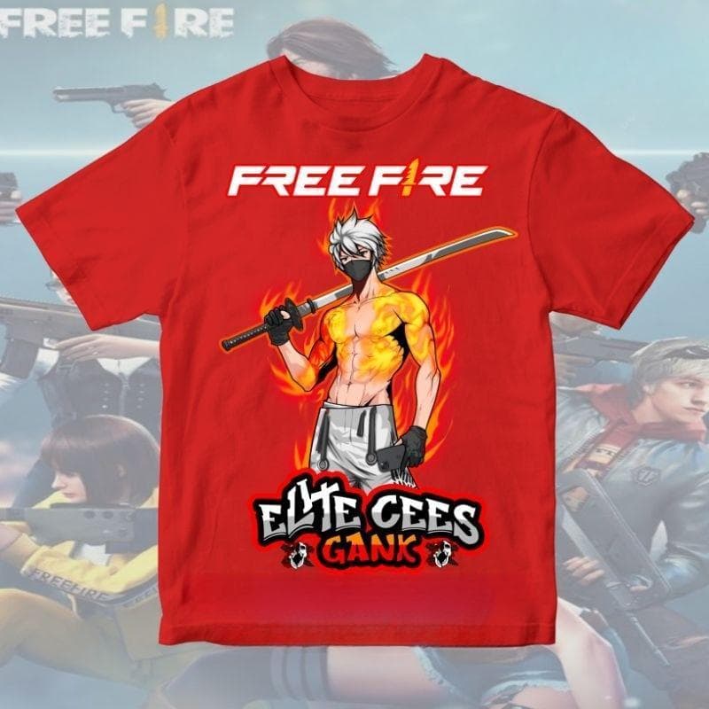 HOT เสื้อยืดเด็ก FIRE ELITE CEES GANK t-shirt FIRE ELITE CEES KATANA รุ่น เหมาะสำหรับผู้และเด็ก+New เสื้อเด็ก เสื้ รูปที่ 3