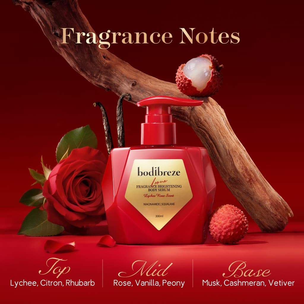 Bodibreze Fragrance Brightening Leona Body Serum 300ml |เซรั่มบอดี้ ขาวใส เนียนนุ่ม ชุ่มชื่น ดูดซึมไว ไม่เหนียวเหนอะหนะ รูปที่ 5