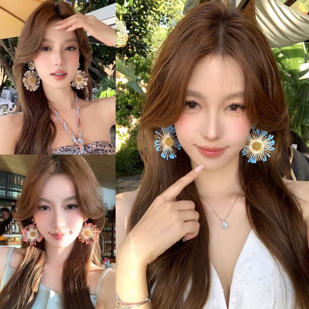 ต่างหู 1 คู่ แฟชั่น ทรงกลม สไตล์เกาหลี silver ไข่มุก ins y2k กลม สำหรับผู้หญิง แฟชั่น มินิมอล สำหรับผู้หญิง รูปที่ 4