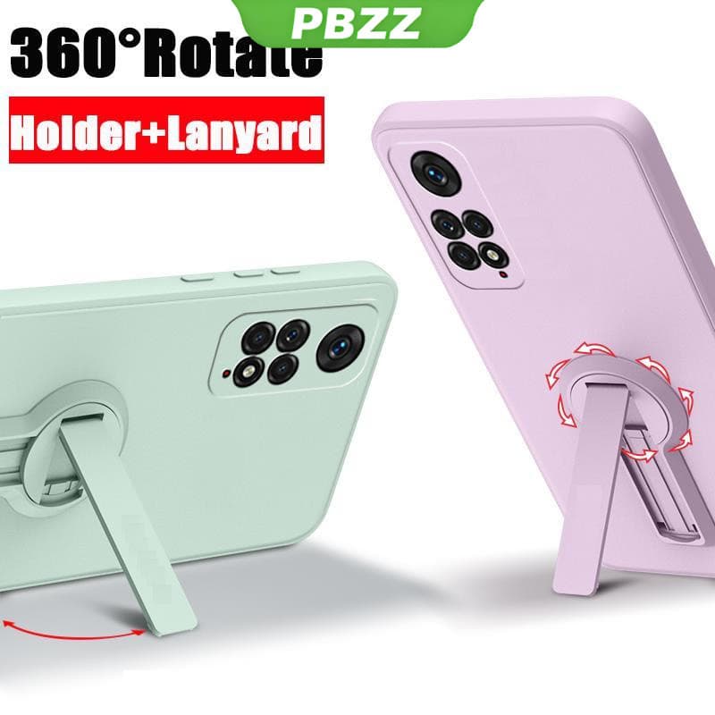 PBZZ FOR เคส ปลอก Redmi note 11 4g Xiaomi Redmi note 11S Redmi note 11 Pro 5g โทรศัพท์กรณี softcase ซิลิโคนเหลวป้องกันเรียบกันกระแทกกันชนปกการออกแบบใหม่360 ° กับผู้ถือ ytxzzj01 รูปที่ 2