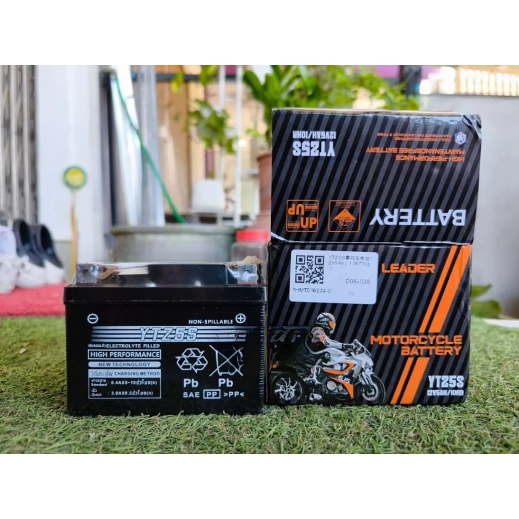 แบตเตอรี่ แท้ YTZ5S 5 7 9แอมป์ แบตเตอรี่มอเตอร์ไซค์สำหรับสตาร์ทมือ สตาร์ทเท้า*ล็อตใหม่ไฟแรงเช็คไฟก่อนส่ง รูปที่ 2