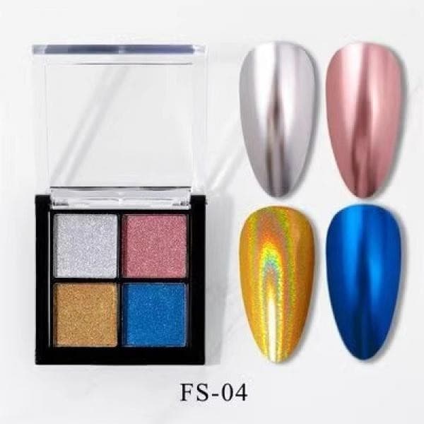 SHAKA สีทาเล็บเจล ผงเพชร 6 สี ออโรร่าเงากระจก สะท้อนแสงสวย เพ้นท์เล็บ แบบแช่ออก ติดทนนาน UV ทำเล็บ รูปที่ 4