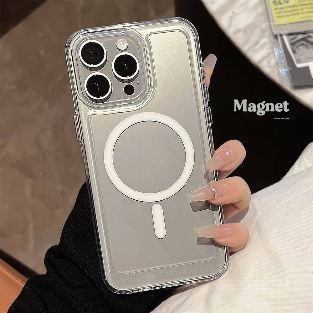 Magnetic เคสโทรศัพท์ For Samsung A56 A55 A54 A06 A17 A07 A16 A36 A37 A57 A35 A15 S25 S26 Ultra A26 S24 S23 Ultra รูปที่ 7