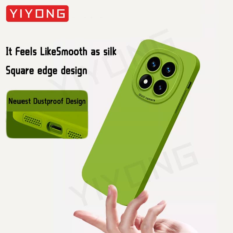 สําหรับ Redmi Note15 Pro YIYONG Silky รู้สึกซิลิโคนเหลวสําหรับ Xiaomi Redmi หมายเหตุ 15 14 Pro Plus Xiomi Global เคสโทรศัพท์ รูปที่ 3