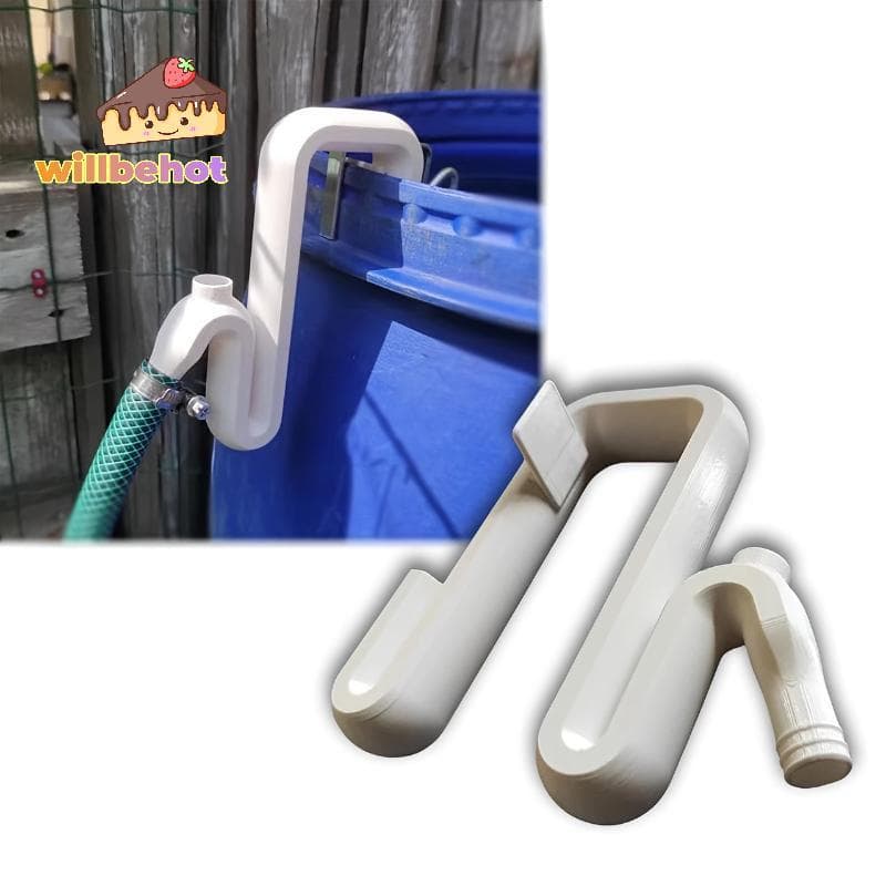 Self Priming Siphon ท่อเจาะล้นอัตโนมัติ ระบายน้ํา เติม Rainwater Transfer Overflow เครื่องมือสวน ตะขอ รูปที่ 3