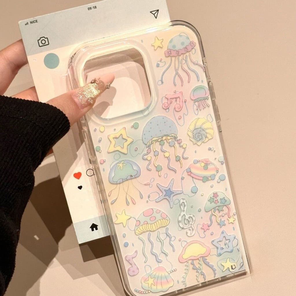 โปร่งใส จัดส่งจากประเทศไทย สิ่งมีชีวิตใต้ทะเลแปลกประหลาด for iPhone เคสไอโฟน17 11 12 13 14 15 16 PLUS PRO MAX X XS MAX X รูปที่ 2