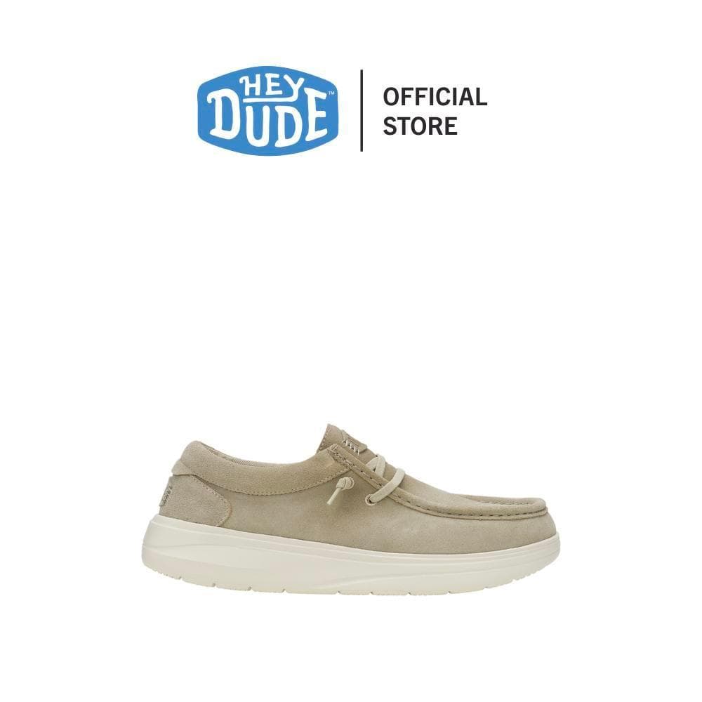 HEYDUDE รองเท้าลำลองผู้ชาย WALLY COMF SUEDE รุ่น 41975-1SN - STONE GREY/SILVER BIRCH รูปที่ 1