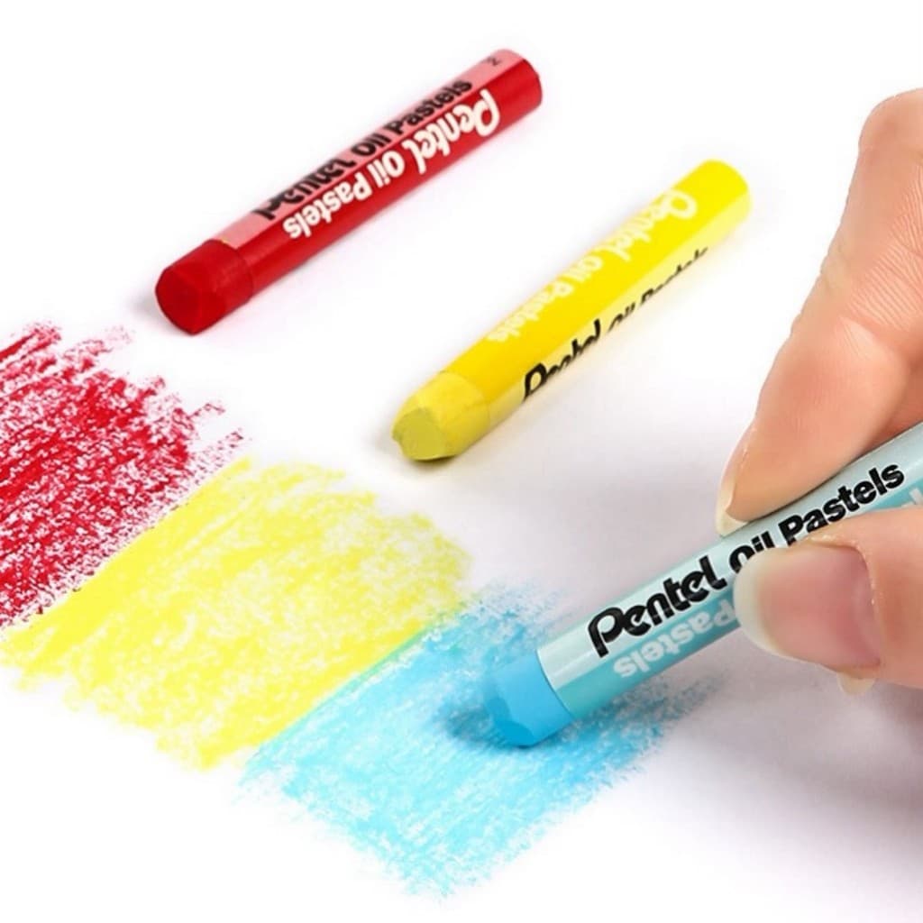 สีเทียน Oil Pastels ปลอดสารพิษ วาดภาพ ระบายสี งานศิลปะ รุ่นอัพเกรด เนื้อสีเนียนนุ่ม เขียนระบายง่าย สีสดใส ติดกระดาษ รูปที่ 5