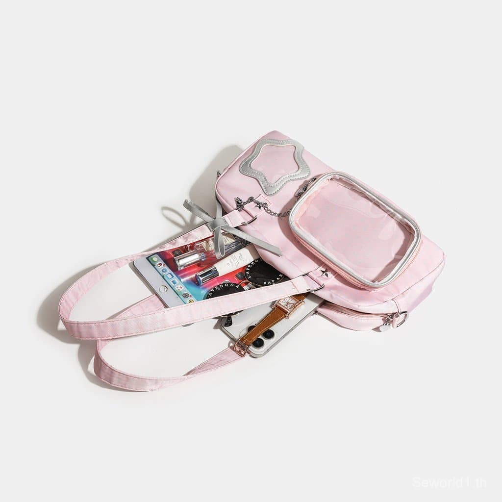 Se.W Itabag กระเป๋าสะพายหลังผู้หญิง ลายจุด 2D สไตล์เกาหลี พร้อมสายสะพายไหล่ รูปที่ 5